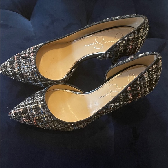 Jessica Simpson Shoes - Jessica Simpson Black Tweed Heels